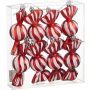 Joulukoriste karkki punavalkoraita 10 cm 8 kpl