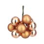 Joulupallonippu 2 cm ruskea-kupari lajitelma