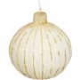 Kynttilä joulupallo valkokupari 7,5 cm 2 kpl lajitelma