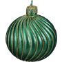 Kynttilä joulupallo punavihreä 7,5 cm 2 kpl lajitelma