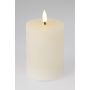 LED-kynttilä 7,5 x 10 cm beige