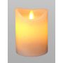 LED-kynttilä 7,5 x 10 cm valkoinen