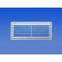 Tuuletusritilä Europlast Valkoinen 130 x 300 mm
