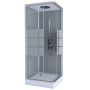 Suihkukaappi Harma Luuna Harmaa 90 x 90 x 215 cm