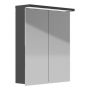 LED-valaisinpeilikaappi Polaria Klara 600 Vasen Harmaa 70 x 60 x 19 cm