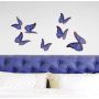 Seinätarra 3D Plage Siniset Perhoset 7 x 3D