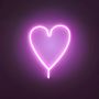Neon-kyltti Just Light Sydän LED