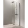 Kääntyvä suihkuseinä Vihtan Puro 3 nuppivedin kirkas matta 50 cm