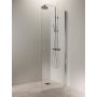 Kääntyvä suihkuseinä Vihtan Puro 3 nuppivedin kirkas kiiltävä 80 cm