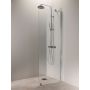 Kiinteä suihkuseinä Vihtan Puro 6 Kirkas Kiiltävä 60 cm