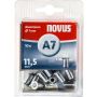 Alu-Niittimutteri Novus A7 x M5 10 kpl