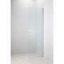 Kääntyvä suihkuseinä Camargue Helmi kirkas/matta alumiini 60 cm