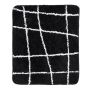 Kylpyhuonematto Diaqua Network musta/valkoinen, useita kokovaihtoehtoja 55 x 65 cm