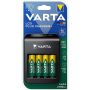 LCD Varta Plug Charger +4XAA laturi 56706 Musta