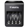 LCD Varta Plug Charger +4XAA laturi 56706 Musta