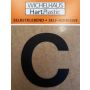 Kirjain Wichelhaus HartPlastic Musta 30 mm C