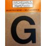 Kirjain Wichelhaus HartPlastic Musta 30 mm G