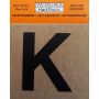 Kirjain Wichelhaus HartPlastic Musta 30 mm K