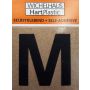 Kirjain Wichelhaus HartPlastic Musta 30 mm M