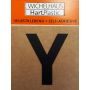 Kirjain Wichelhaus HartPlastic Musta 30 mm Y