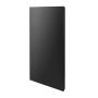 Narvi yksinkertainen suojaseinä Musta 75 cm