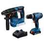 Akkukonesarja Bosch GSB 18V-25 + GBH 18V-18 Professional