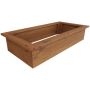 Kasvatuslaatikko 160 x 80 x 40 cm ruskea