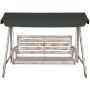 Pihakeinu 129 x 212 x 160 cm vaaleanharmaa