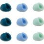 Kaapelinpidike Bluelounge Cabledrop mini sininen 9 kpl