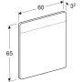 LED-tasopeili Geberit Option Square alumiini 60 x 65 cm