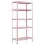 Varastohylly Regalux vaaleanpunainen 180 x 90 x 40 cm