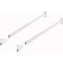 Seinätikkaan lisäasennussarja 1000 mm, eri värejä Valkoinen
