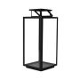 Lyhty Della musta 21 x 21 x 53 cm