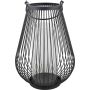 Lyhty Filippa metallilanka musta 31 x 24 cm
