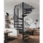 Kierreporras Atrium Heavy Metal musta, eri kokoja