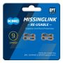 Ketjulukko 2 kpl KMC MissingLink 9R Silver EPT 11/128"