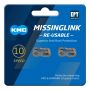 Ketjulukko 2 kpl KMC MissingLink 10R Silver EPT 11/128"