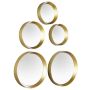 Sisustuspeilisetti Mirrors and More Lia Kulta 5 kpl