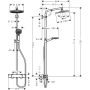 Suihkukokonaisuus Hansgrohe Crometta S Showerpipe 240 1jet kromi
