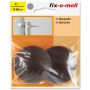 Ovenpysäytin Fix-o-moll 60 mm ruskea 2 kpl