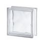 Lasitiili Seves Glassblock Wave Kirkas 19 x 19 x 8 cm