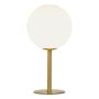 Pöytävalaisin Aneta Molekyl Matta messinki/Valkoinen 13,5 × 13,5 × 27 cm