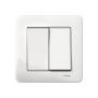 Kytkin Schneider Electric Exxact 6+6 Valkoinen