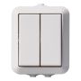 Kytkin ABB Kosti pinta-asennus valkoinen