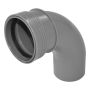 Kulmayhde Uponor 110 x 88,5, Harmaa, pyöristetty