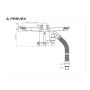 Keittiövesilukko Prevex Smartloc 2-altainen Mutterikiinnitys