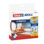 Ikkunatiiviste tesamoll® P-profiili valkoinen 25 m x 9 mm x 5,5 mm