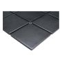 Liukuestelaatta 9,7 x 9,7 cm Musta