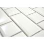 Mosaiikkilaatta Fliesen Metro Uni kermanvalkoinen 29,4 x 29,1 cm