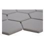 Mosaiikkilaatta Fliesen Hexagon Uni matta tummanharmaa 32,5 x 28,1 cm